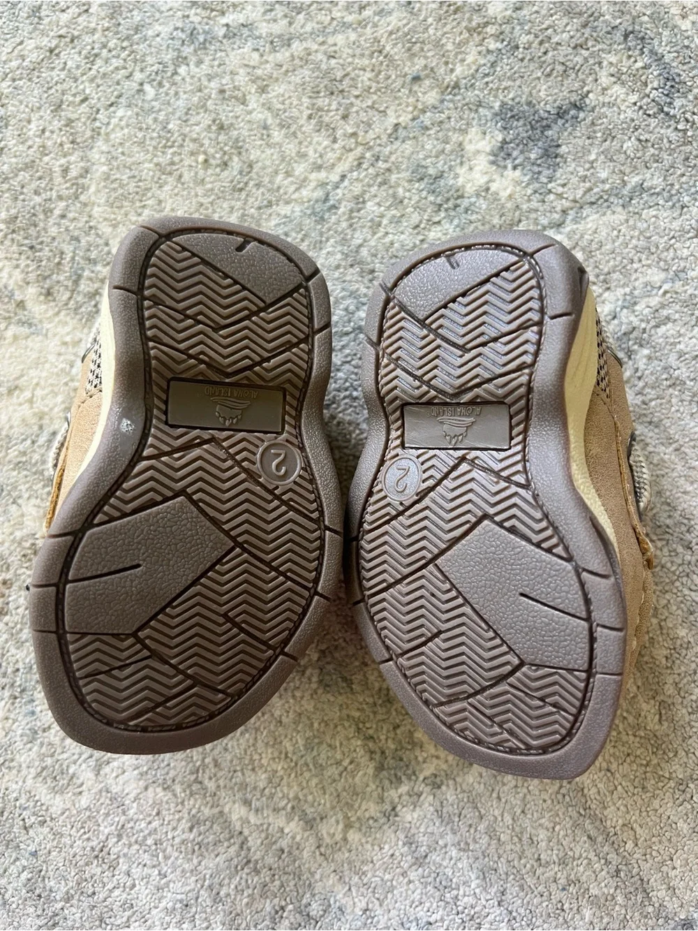 Kids Tan Boat Shoes 2M